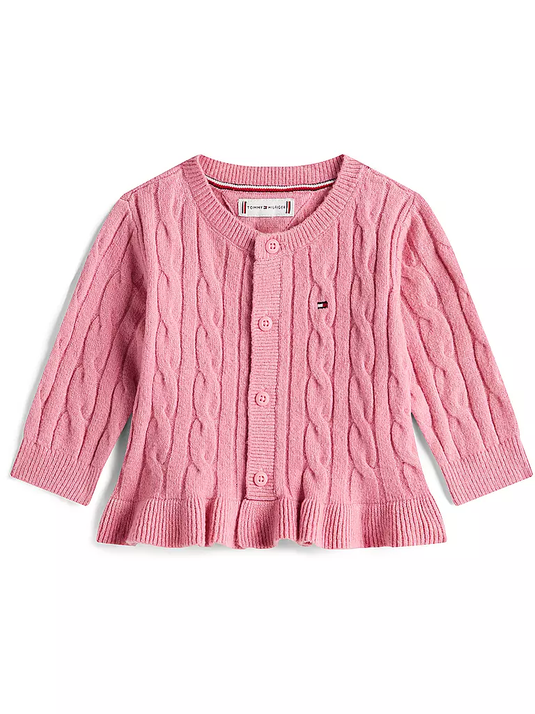 TOMMY HILFIGER | Cárdigan de punto para bebé | Fucsia
