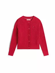 TOMMY HILFIGER | Cárdigan de punto para niña | Rojo