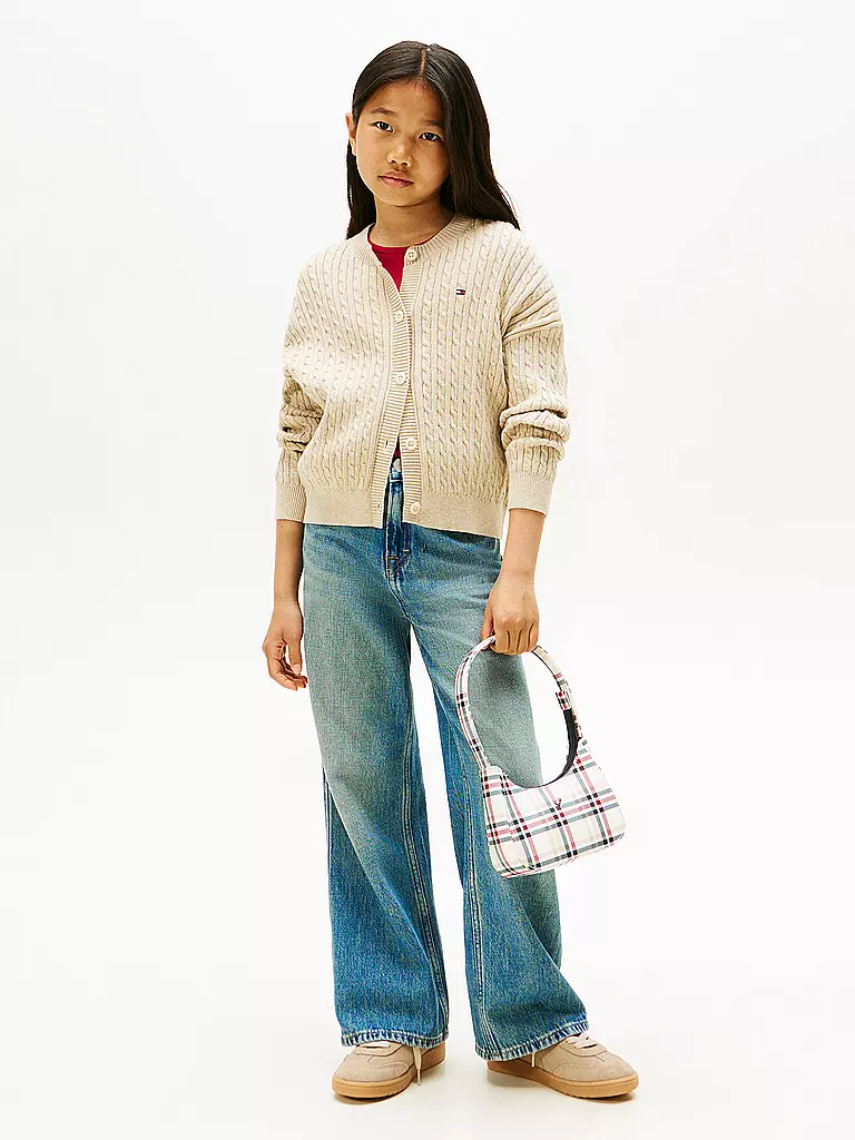 TOMMY HILFIGER | Cárdigan de punto para niña | Beige