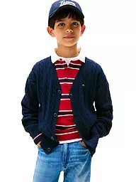 TOMMY HILFIGER | Cárdigan de punto para niño | Azul oscuro