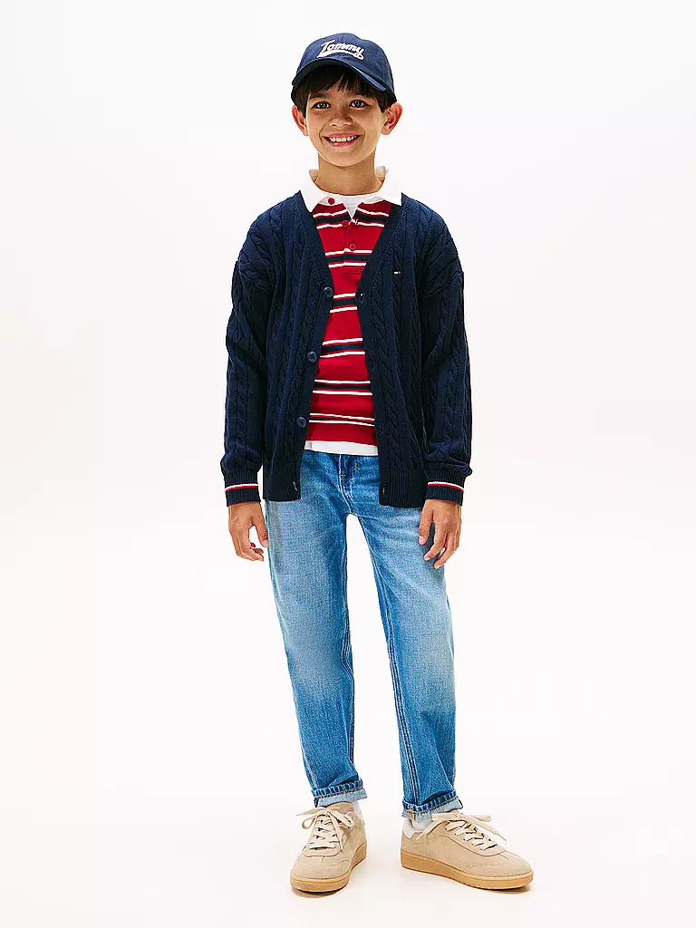 TOMMY HILFIGER | Cárdigan de punto para niño | Azul oscuro