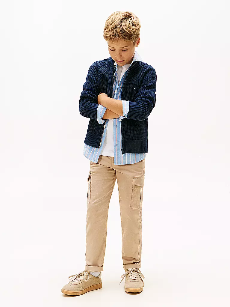TOMMY HILFIGER | Cárdigan de punto para niño | Azul oscuro