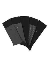 TOMMY HILFIGER | Caja de regalo de calcetines, paquete de 5, negro | Negro