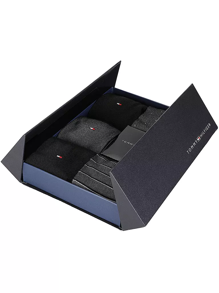 TOMMY HILFIGER | Caja de regalo de calcetines, paquete de 5, negro | Negro
