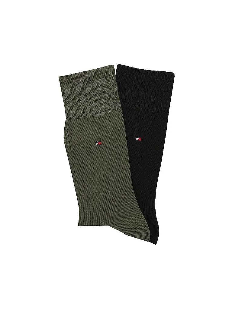 TOMMY HILFIGER | Calcetines, paquete de 2, verde militar | Oliva