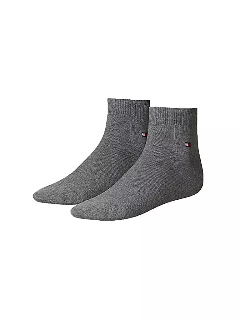 TOMMY HILFIGER | Calcetines cortos, paquete de 2, gris medio | Gris
