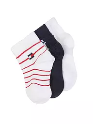 TOMMY HILFIGER | Calcetines para bebé niña, paquete de 3 | Blanco