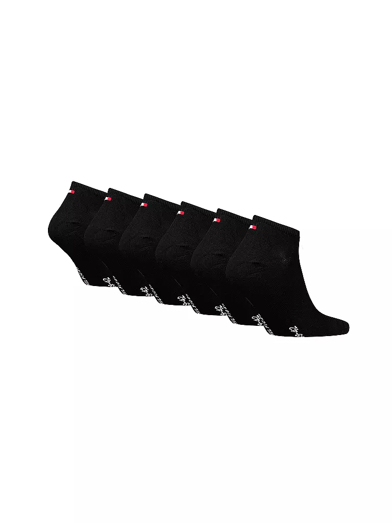 TOMMY HILFIGER | Calcetines de deporte paquete de 6 negro | 