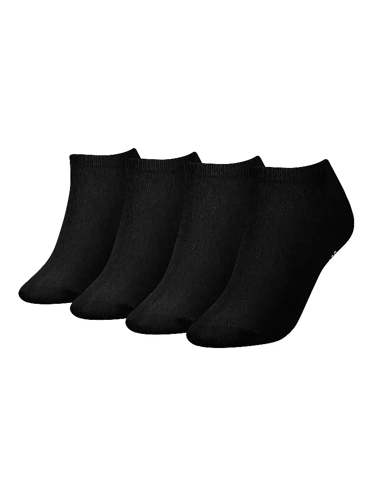 TOMMY HILFIGER | Calcetines deportivos paquete de 4 negro | Negro