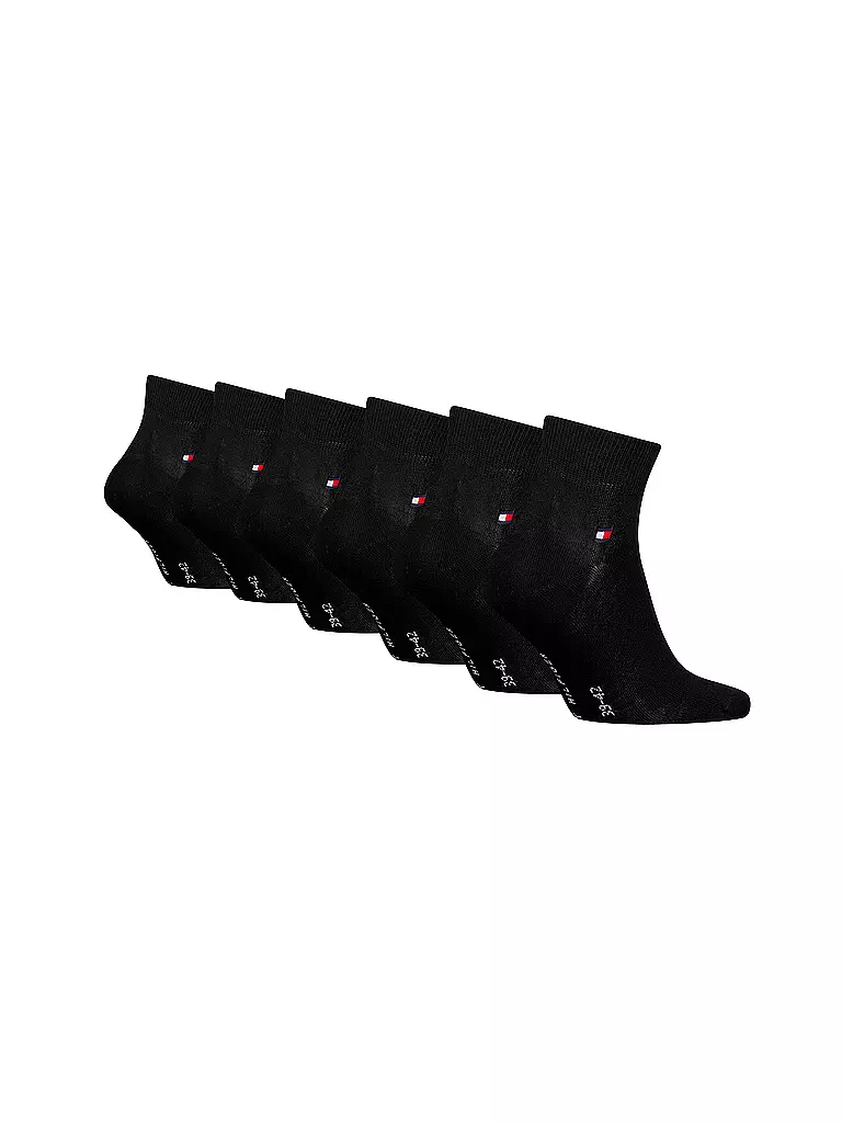 TOMMY HILFIGER | Calcetines deportivos paquete de 6 negro | 