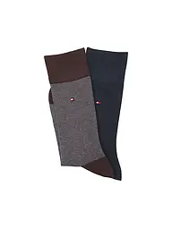 TOMMY HILFIGER | Calcetines Pkg de 2 azul marino oscuro | Marrón