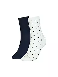 TOMMY HILFIGER | Calcetines paquete de 2 gris jaspeado | Blanco
