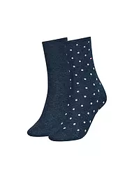 TOMMY HILFIGER | Calcetines paquete de 2 gris jaspeado | Azul