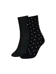 TOMMY HILFIGER | Calcetines paquete de 2 gris jaspeado | Negro