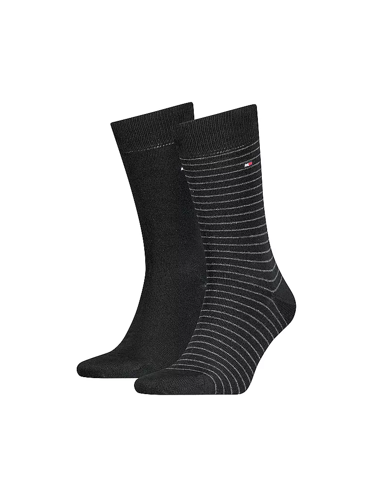 TOMMY HILFIGER | Calcetines Paquete de 2 negro/gris | Negro