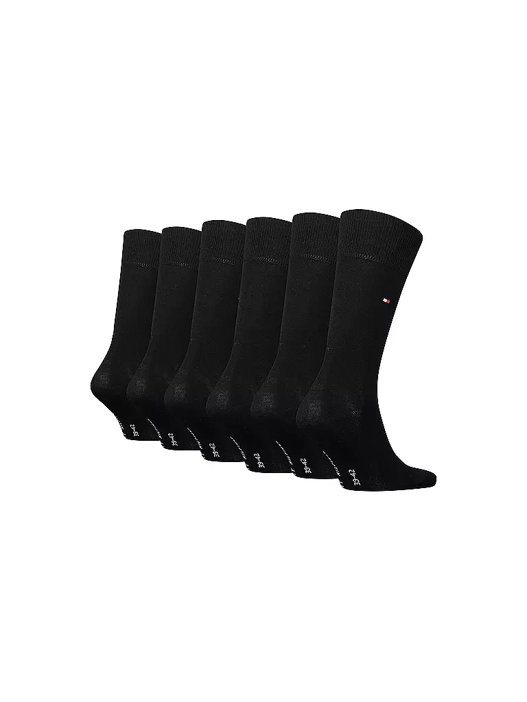 TOMMY HILFIGER | Calcetines Paquete de 6 Negro | 