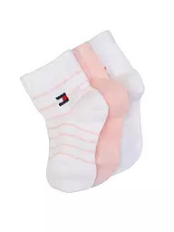 TOMMY HILFIGER | Calcetines para bebé niña, paquete de 3 | Rosa