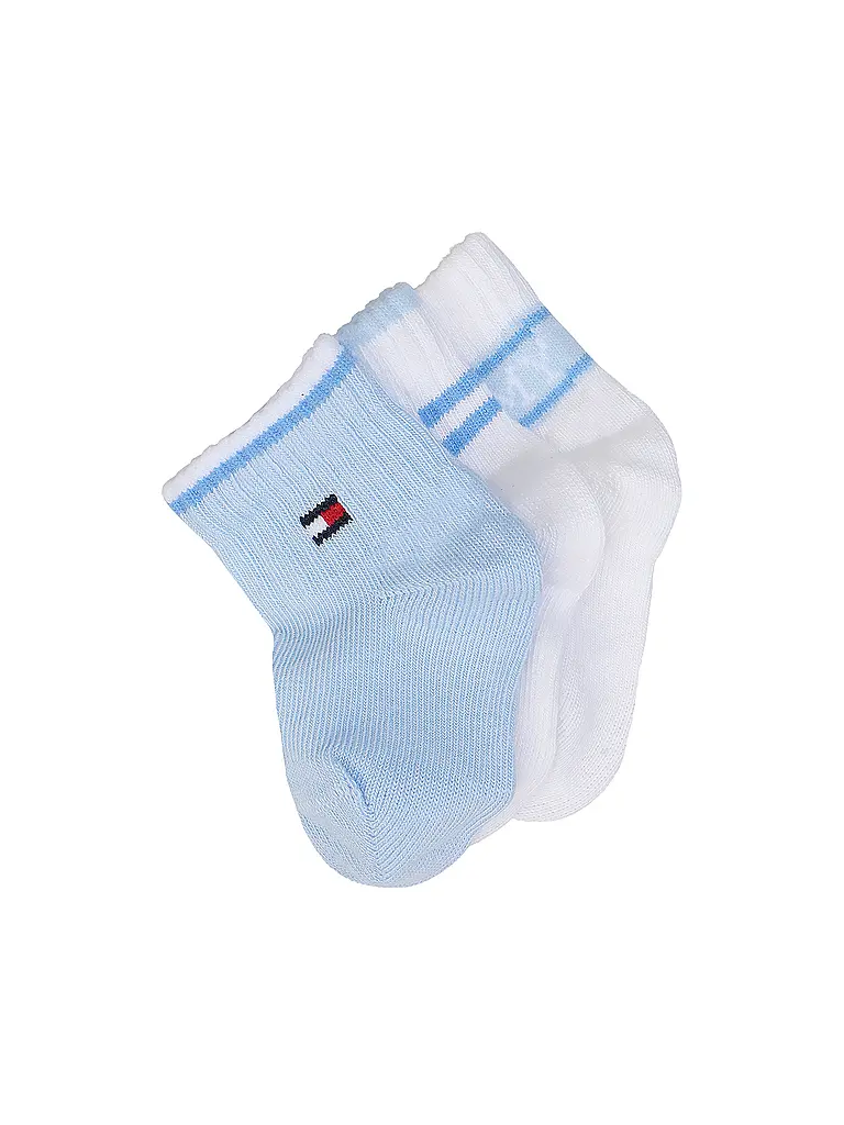 TOMMY HILFIGER | Calcetines para bebé niño, paquete de 3, azul claro | Azul claro
