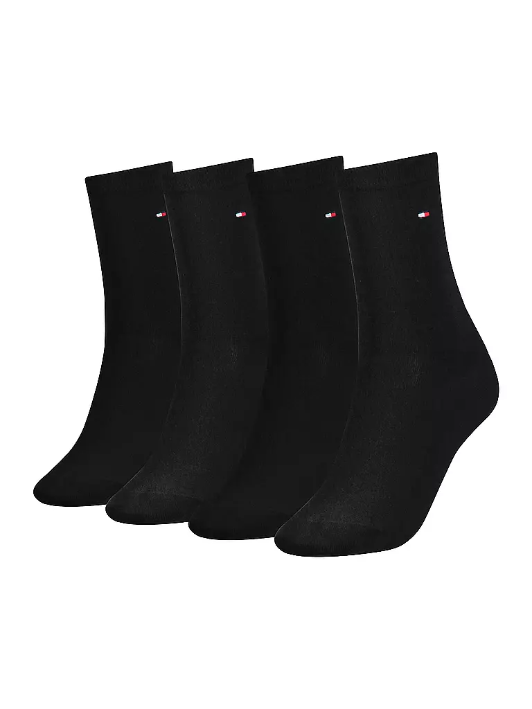 TOMMY HILFIGER | Calcetines Pkg. de 4 Black | Negro