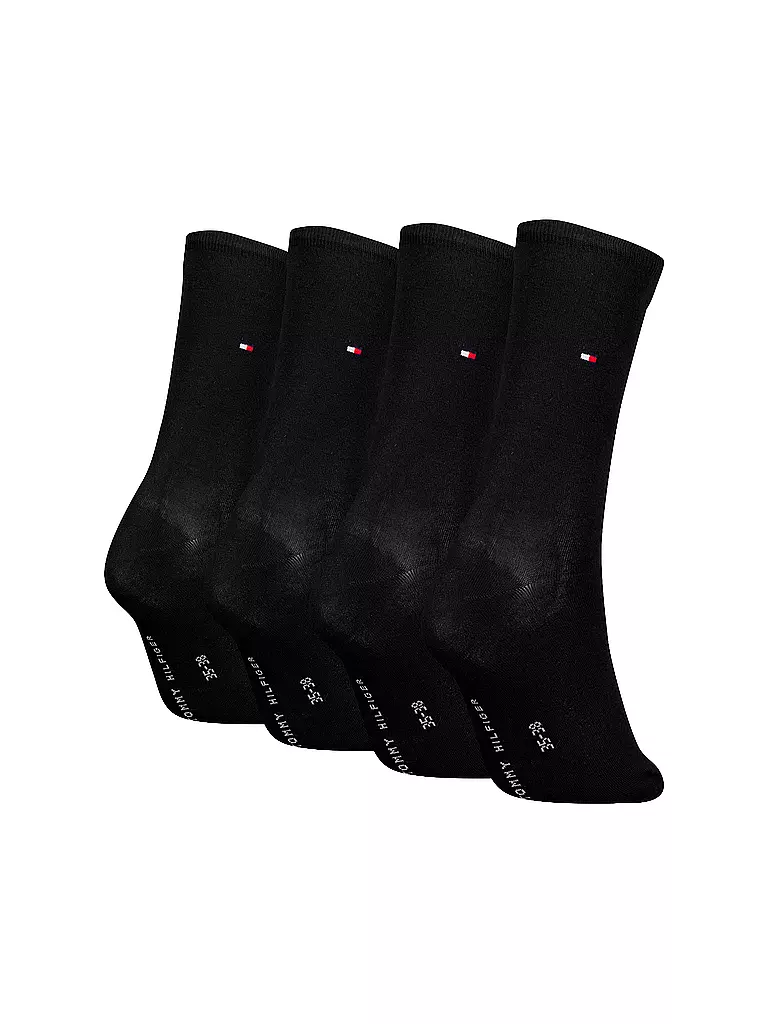 TOMMY HILFIGER | Calcetines Pkg. de 4 Black | 