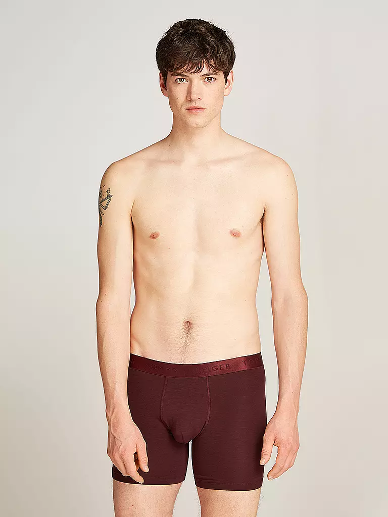 TOMMY HILFIGER | Calzoncillos pack de 3 | Rojo oscuro