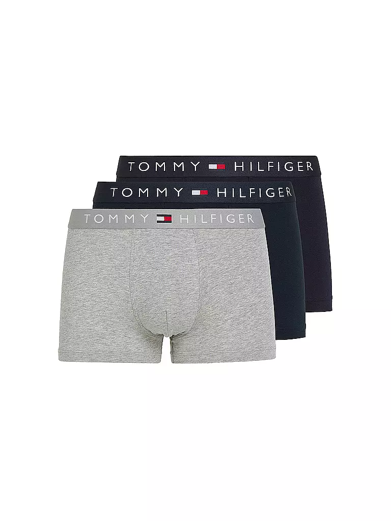 TOMMY HILFIGER | Calzoncillos paquete de 3 negro | Gris claro