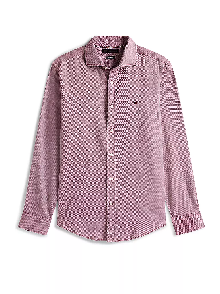 TOMMY HILFIGER | Camisa de corte estándar | Rojo oscuro