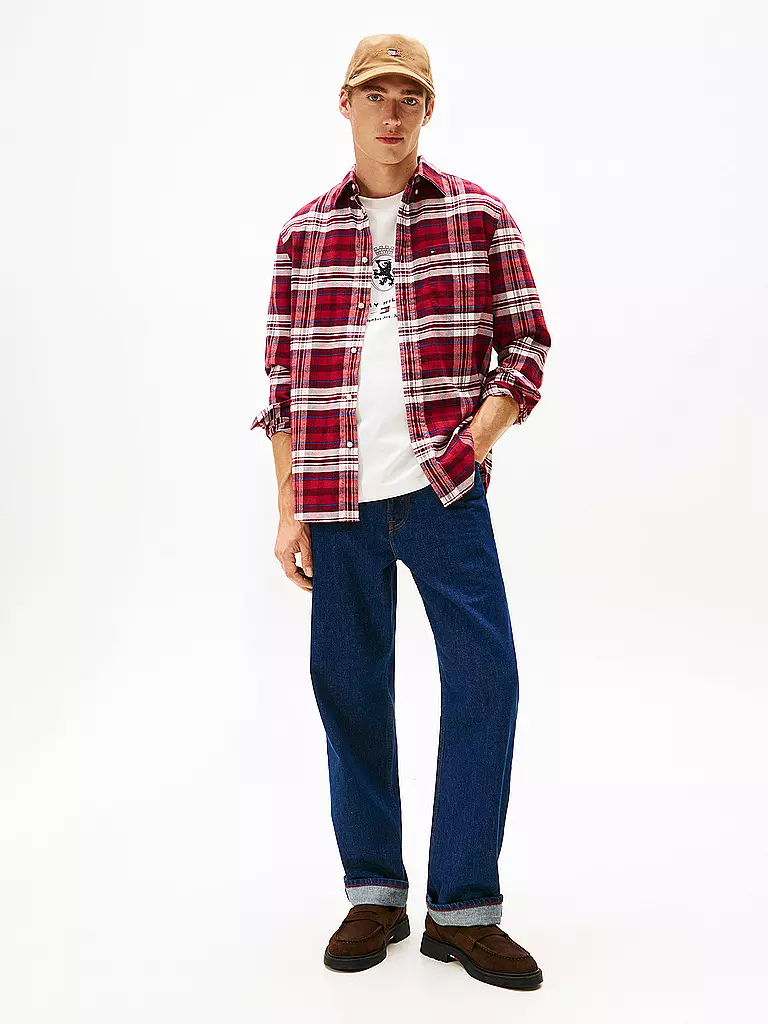TOMMY HILFIGER | Camisa de corte estándar | Rojo
