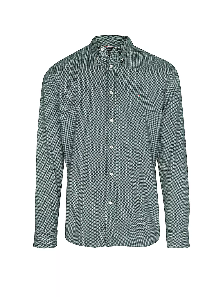 TOMMY HILFIGER | Camisa de corte regular | Verde oscuro