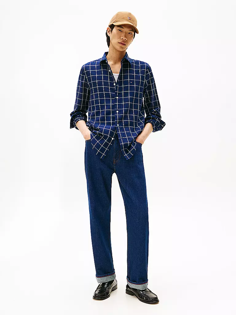 TOMMY HILFIGER | Camisa de corte regular | Azul oscuro