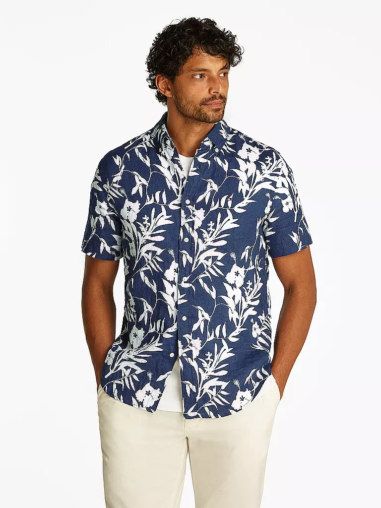 TOMMY HILFIGER | Camisa de lino | Azul
