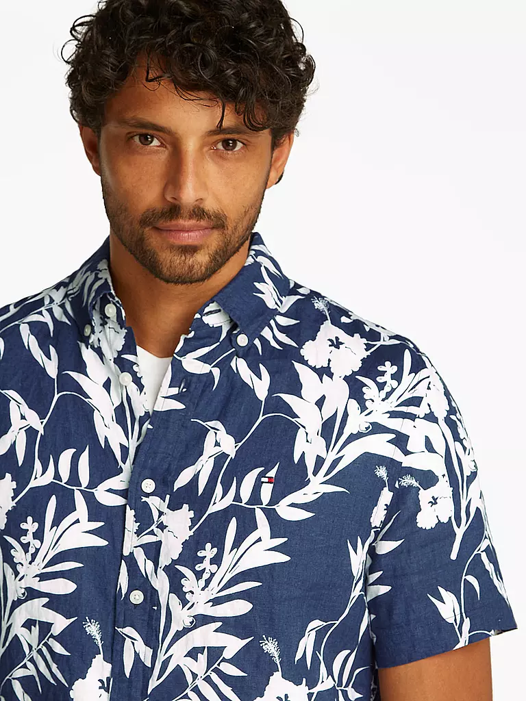 TOMMY HILFIGER | Camisa de lino | Azul