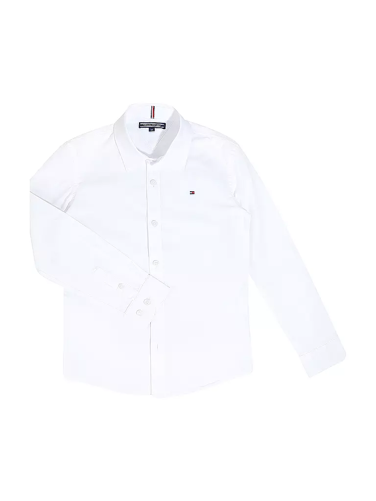 TOMMY HILFIGER | Camisa de niño corte slim | Blanco