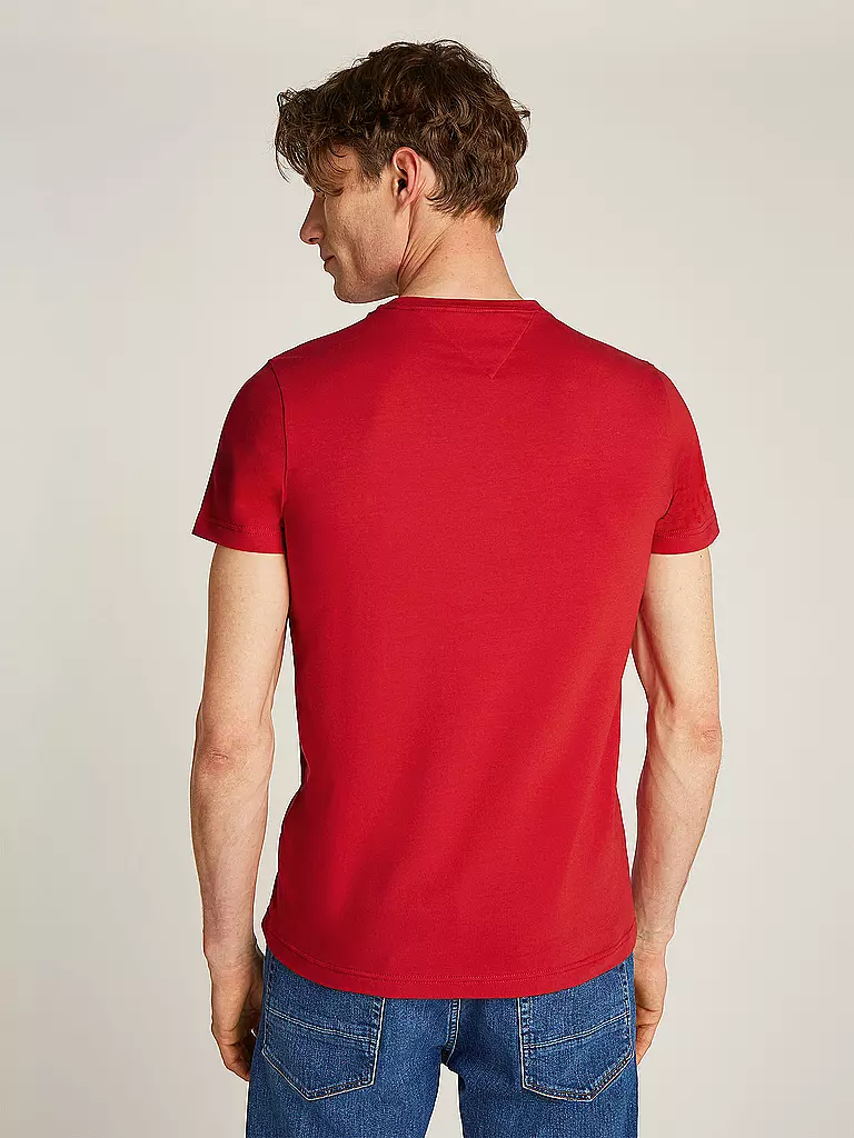 TOMMY HILFIGER | Camiseta de corte ajustado | rot