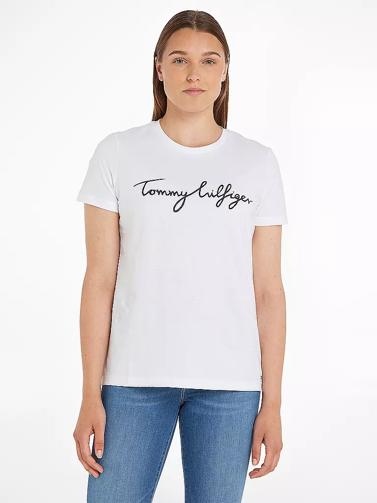 TOMMY HILFIGER | Camiseta de corte regular | Blanco