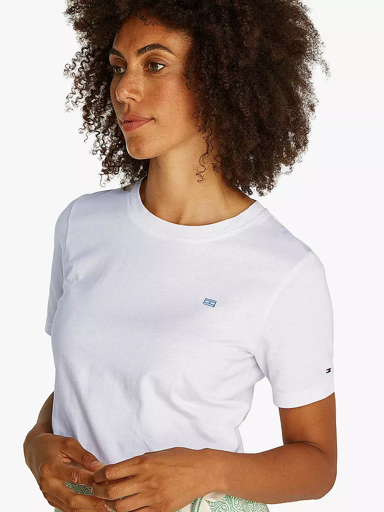 TOMMY HILFIGER | Camiseta de corte regular | Blanco