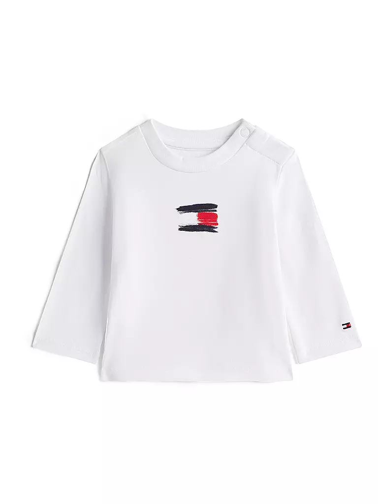 TOMMY HILFIGER | Camiseta de manga larga para bebé | Blanco