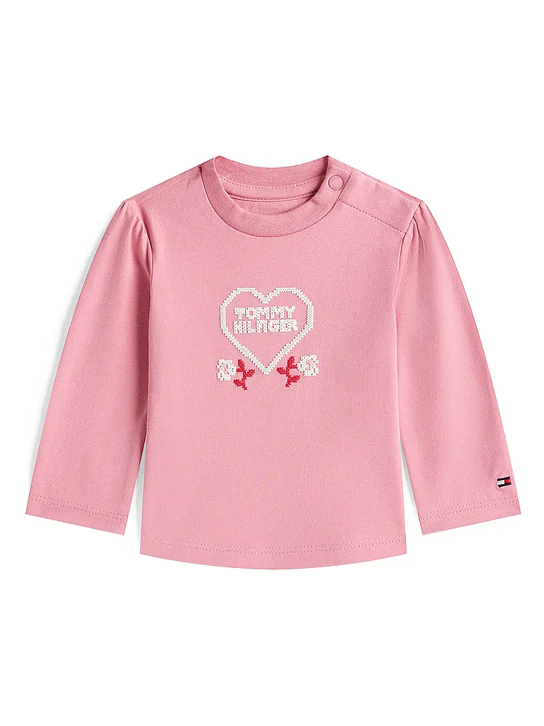 TOMMY HILFIGER | Camiseta de manga larga para bebé | Fucsia