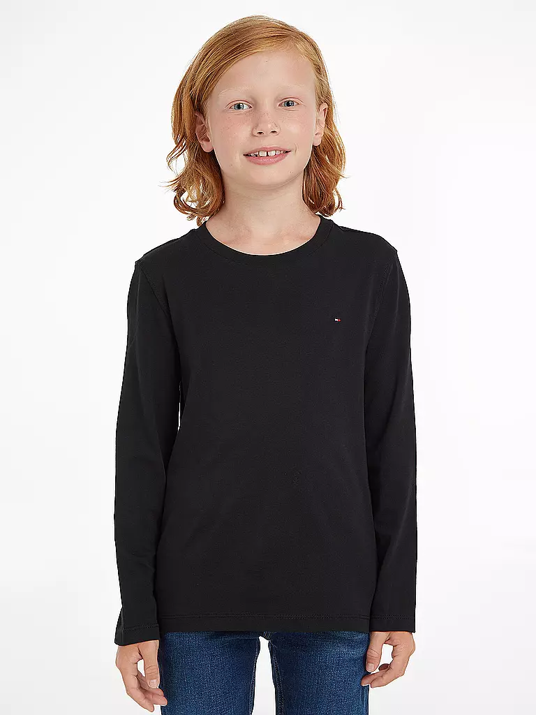 TOMMY HILFIGER | Camiseta de manga larga para niño | Negro