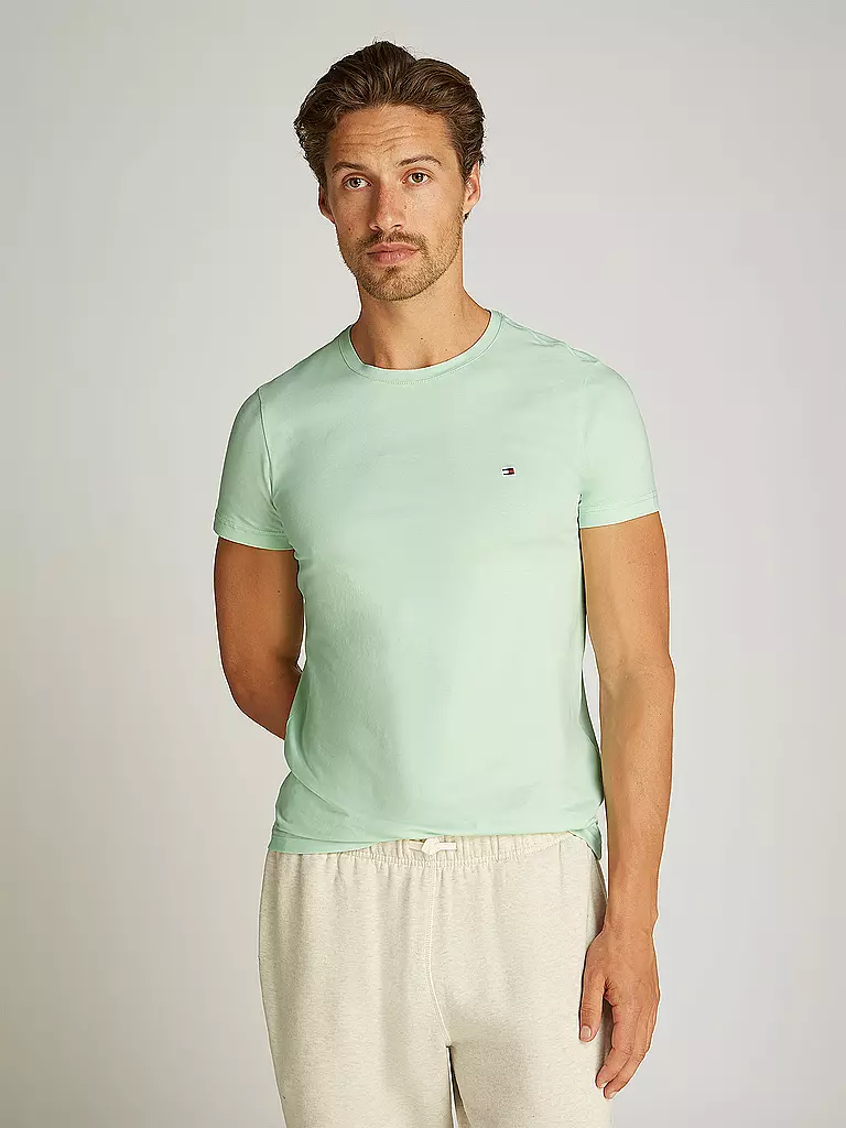 TOMMY HILFIGER | Camiseta Slim Fit | hellgrün