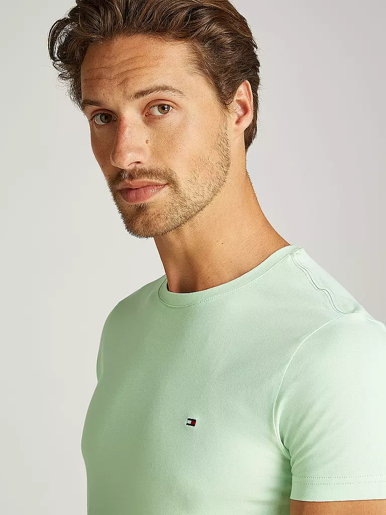 TOMMY HILFIGER | Camiseta Slim Fit | hellgrün