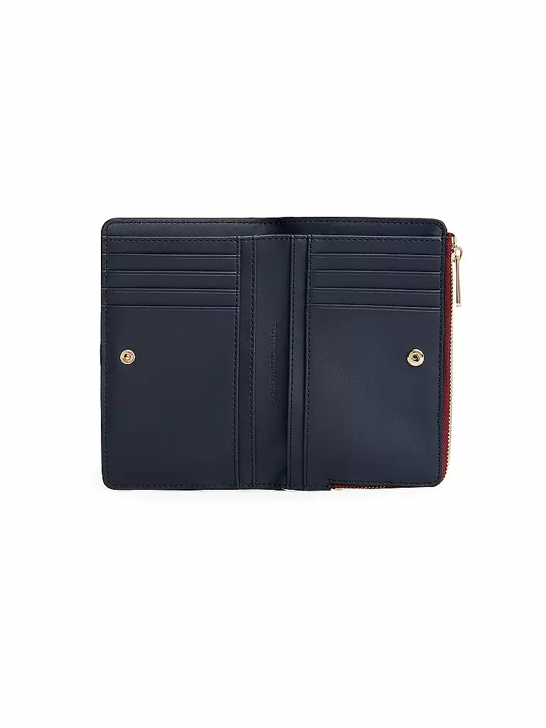 TOMMY HILFIGER | Cartera TH LIBRE Bifold | Rojo oscuro