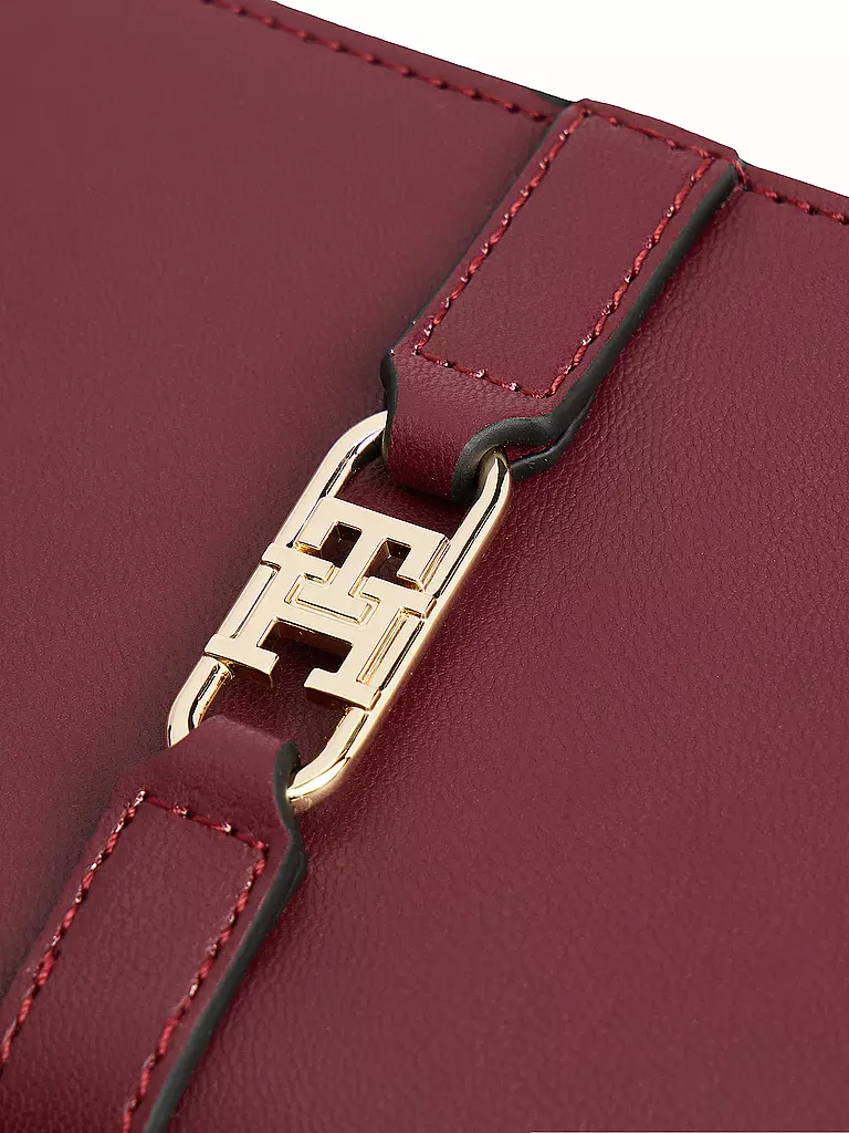 TOMMY HILFIGER | Cartera TH LIBRE Bifold | Rojo oscuro