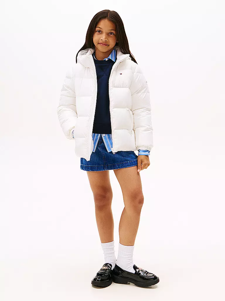 TOMMY HILFIGER | Chaqueta acolchada para niña | Blanco