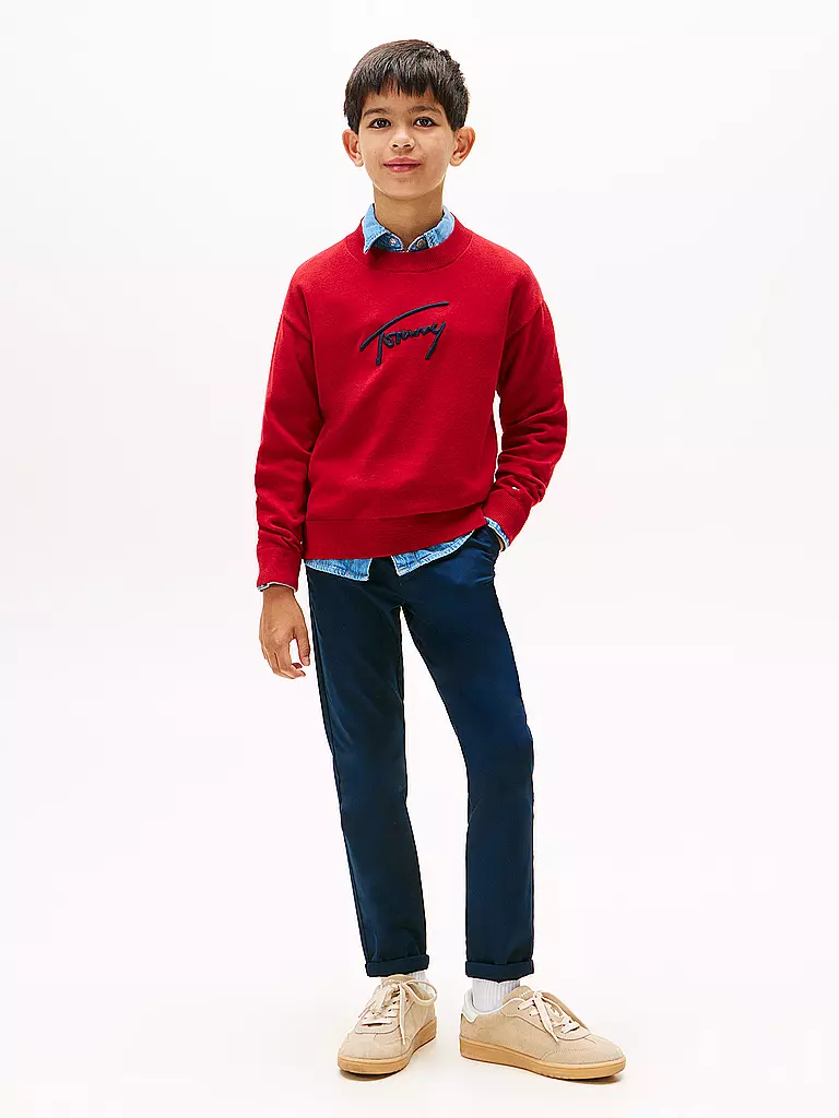 TOMMY HILFIGER | Chino para niño 1985 | Azul oscuro