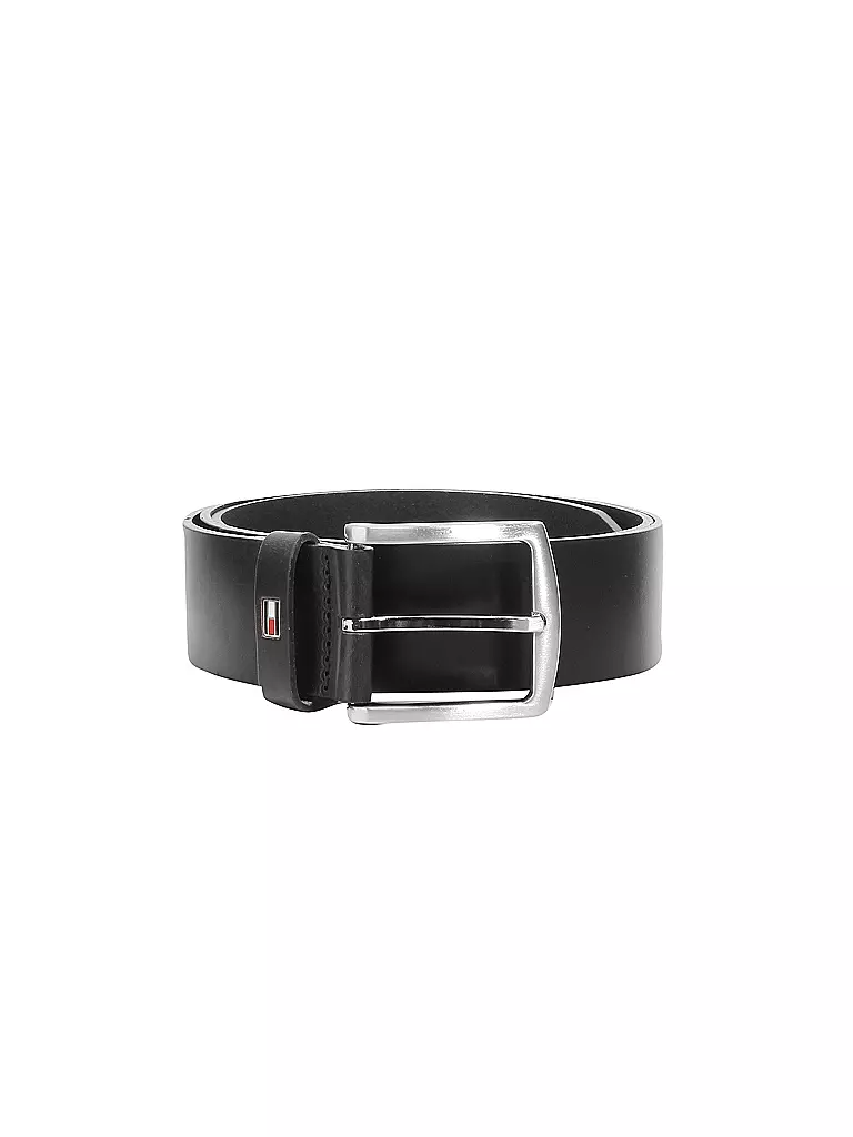 TOMMY HILFIGER | Cinturón de cuero "New Denton" | Negro