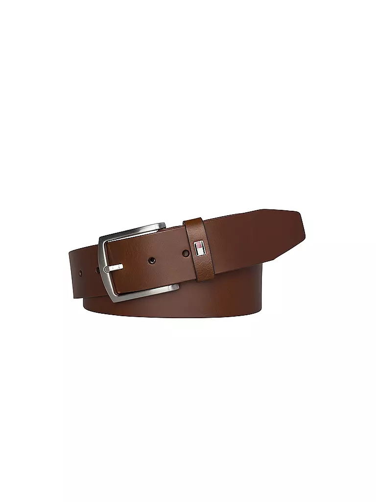 TOMMY HILFIGER | Cinturón de cuero "New Denton" | Marrón