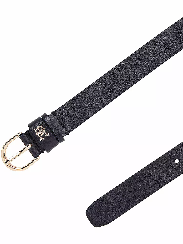 TOMMY HILFIGER | Cinturón de cuero ESSENTIAL | Azul oscuro