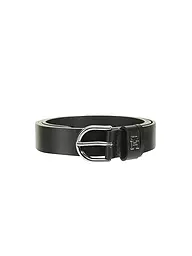 TOMMY HILFIGER | Cinturón de cuero TH TIMELESS | Negro