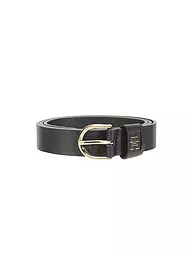 TOMMY HILFIGER | Cinturón de cuero TH TIMELESS | Azul oscuro